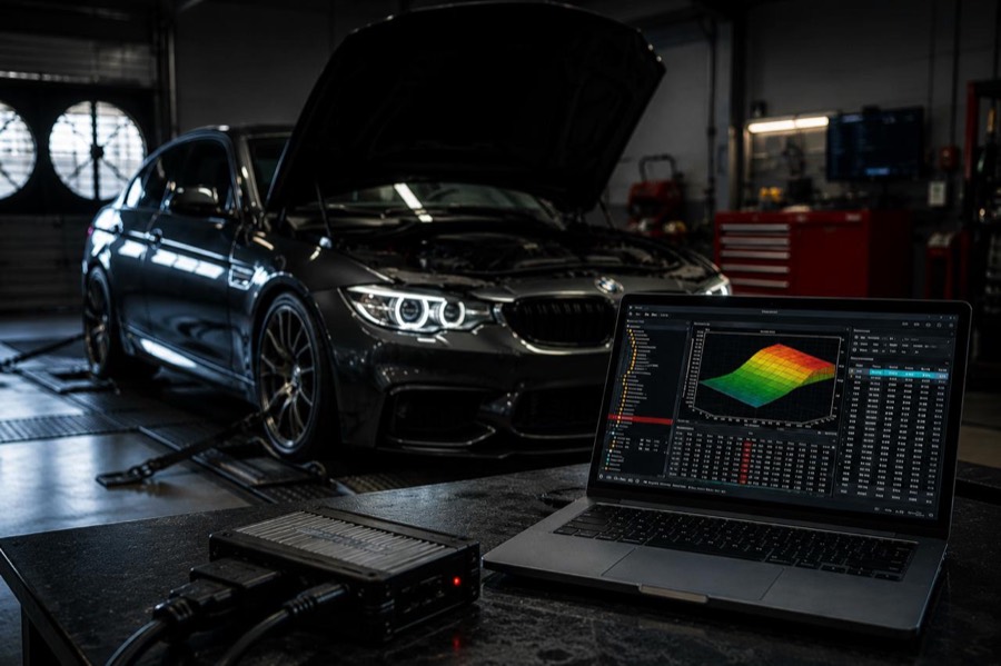 Engine bay ECU remapping